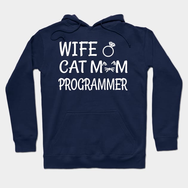 programmer cat Hoodie by Elhisodesigns